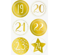 Heyda Adventskalender>Adventskalender-Set "Goldene Punkte"