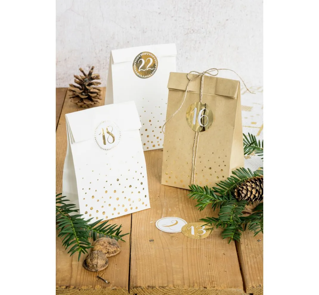Heyda Adventskalender>Adventskalender-Set "Goldene Punkte"
