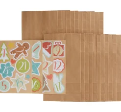 Braun+Company Papier-Bastelsets|Adventskalender>Adventskalender-Set "Happy Christmas"