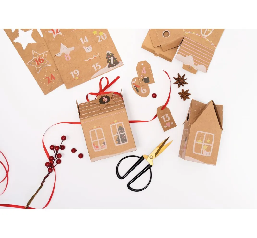 folia Adventskalender>Adventskalender-Set "Lebkuchenhaus"