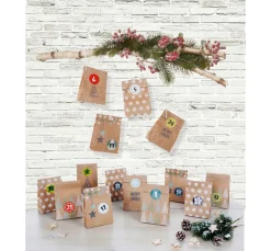 folia Tüten & Anhänger|Papier-Bastelsets>Adventskalender-Set "Nature"