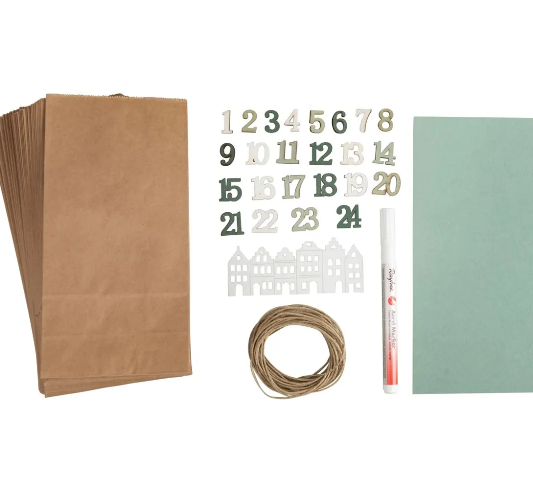 Rayher Tüten & Anhänger|Tüten & Anhänger>Adventskalender-Set "Nordic"