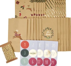 folia Tüten & Anhänger|Tüten & Anhänger>Adventskalender-Set "Oh Deer"