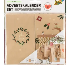 folia Tüten & Anhänger|Tüten & Anhänger>Adventskalender-Set "Oh Deer"