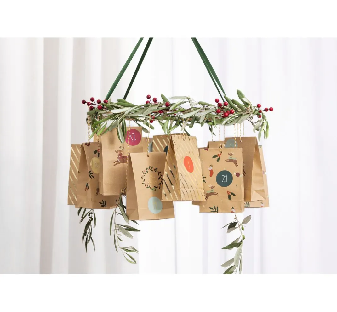 folia Tüten & Anhänger|Tüten & Anhänger>Adventskalender-Set "Oh Deer"