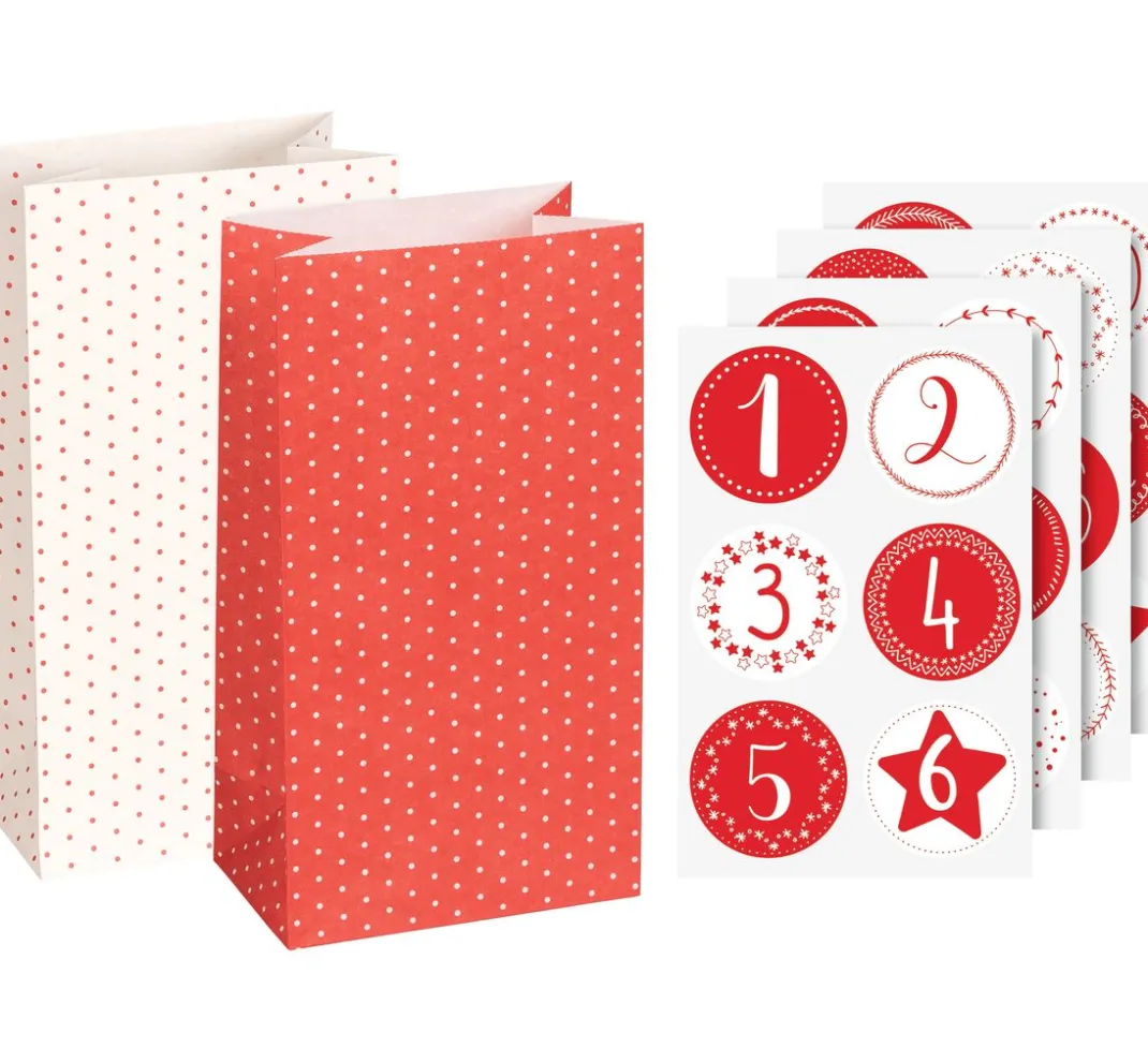 Heyda Tüten & Anhänger|Adventskalender>Adventskalender-Set "Pünktchen"
