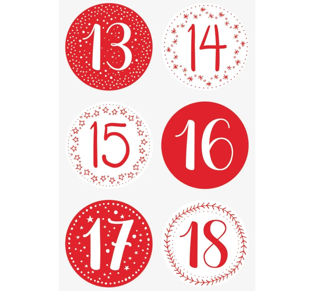 Heyda Tüten & Anhänger|Adventskalender>Adventskalender-Set "Pünktchen"