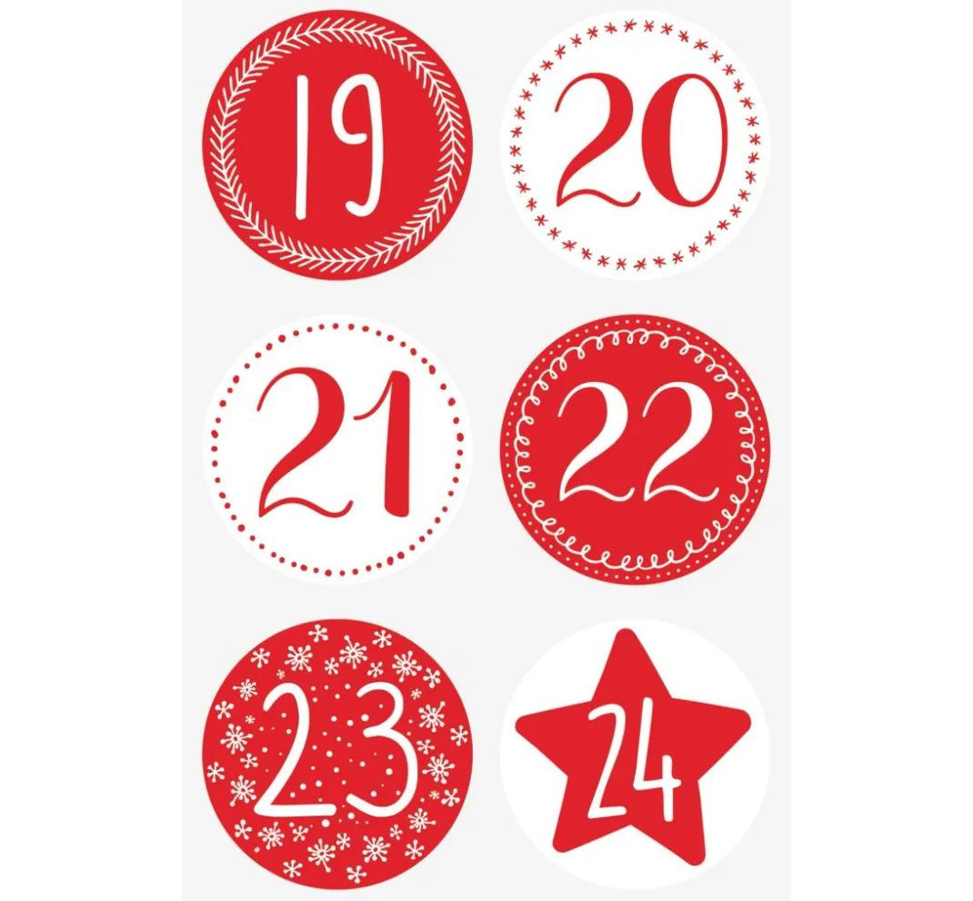 Heyda Tüten & Anhänger|Adventskalender>Adventskalender-Set "Pünktchen"