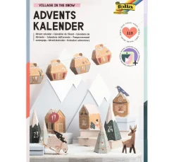 folia Tüten & Anhänger|Tüten & Anhänger>Adventskalender-Set "Snow Village"