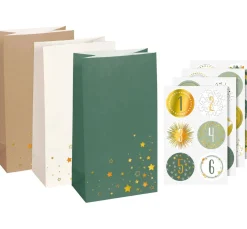 Heyda Backen|Tüten & Anhänger>Adventskalender-Set "Sterne"