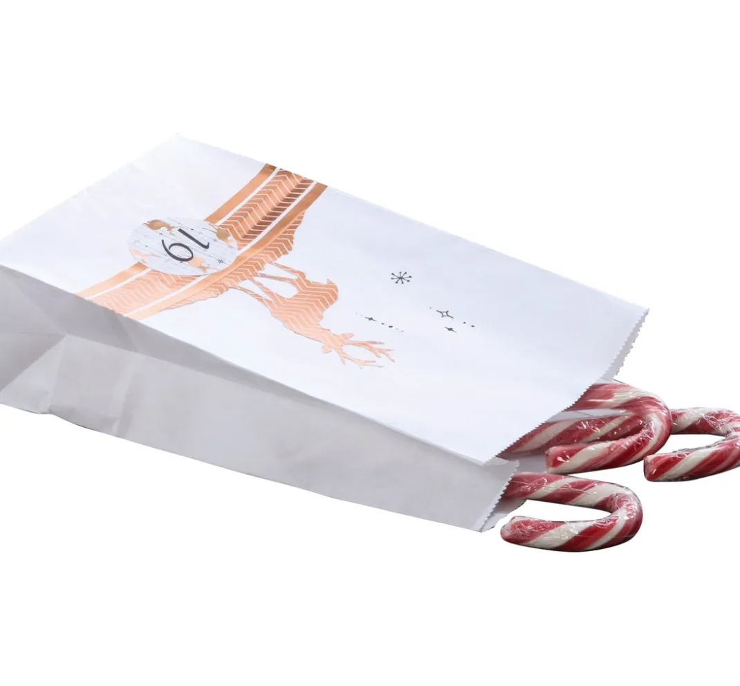 folia Tüten & Anhänger|Papier-Bastelsets>Adventskalender-Set "Weiß"