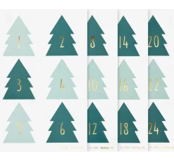 folia Sticker & Klebebänder|Kartengestaltung>Adventskalendersticker "Christmas Tree"