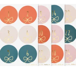folia Sticker & Klebebänder|Kartengestaltung>Adventskalendersticker "Round Bows"