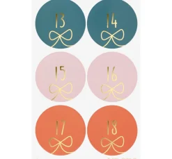 folia Sticker & Klebebänder|Kartengestaltung>Adventskalendersticker "Round Bows"