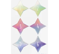 folia Sticker & Klebebänder|Kartengestaltung>Adventskalendersticker "Sparks Iridescent"