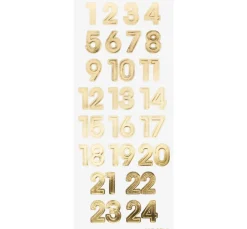 folia Sticker & Klebebänder|Kartengestaltung>Adventskalenderzahlen