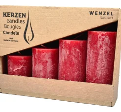 Wenzel Kerzen Gestalten>Adventskerzen "Rustic", abgestuft, 4er-Set