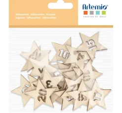 Artemio Adventskalender|Streuteile>Adventszahlen "Sterne"