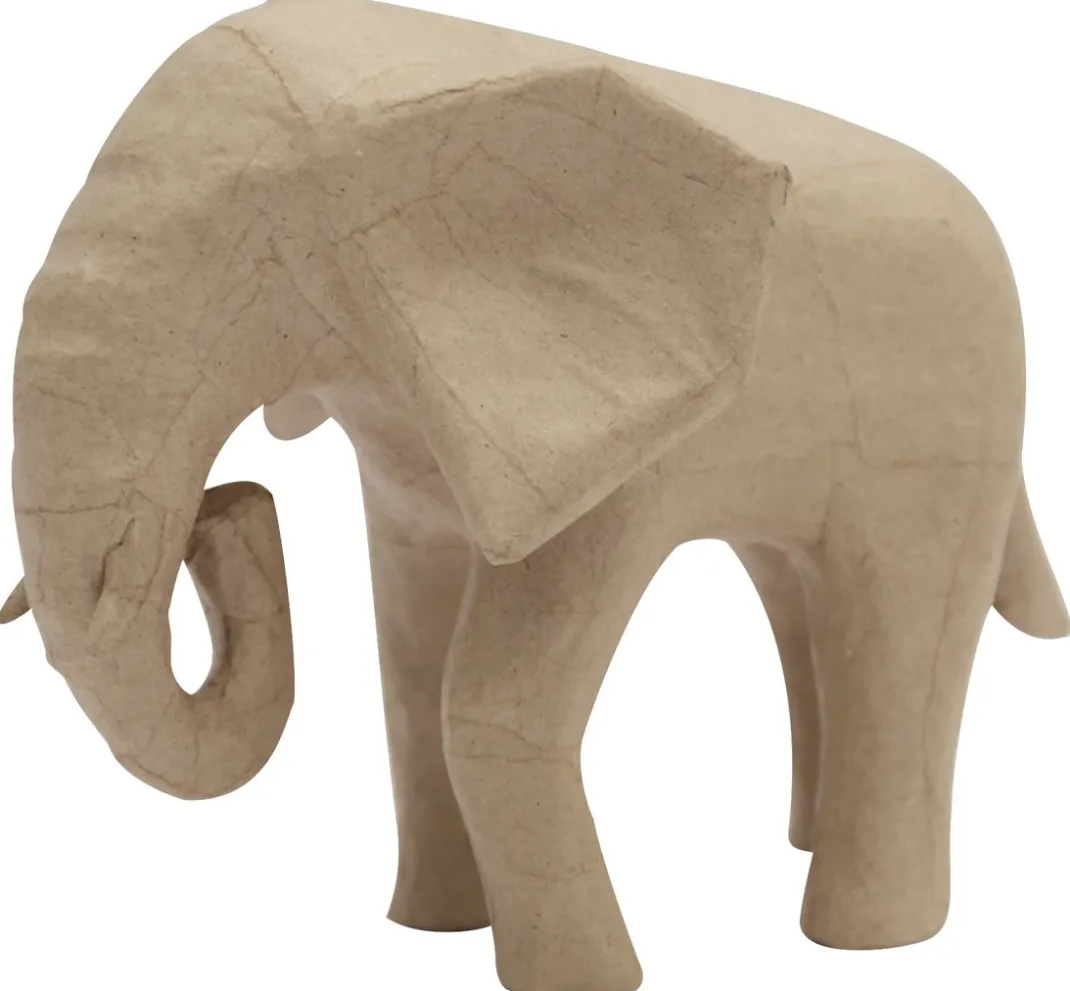Kinder décopatch Holz|Décopatch>Afrikanischer Elefant, Pappmaché
