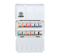 Schmincke Aquarell|Künstlerfarbe>AKADEMIE Aquarellkasten mit halben Näpfchen