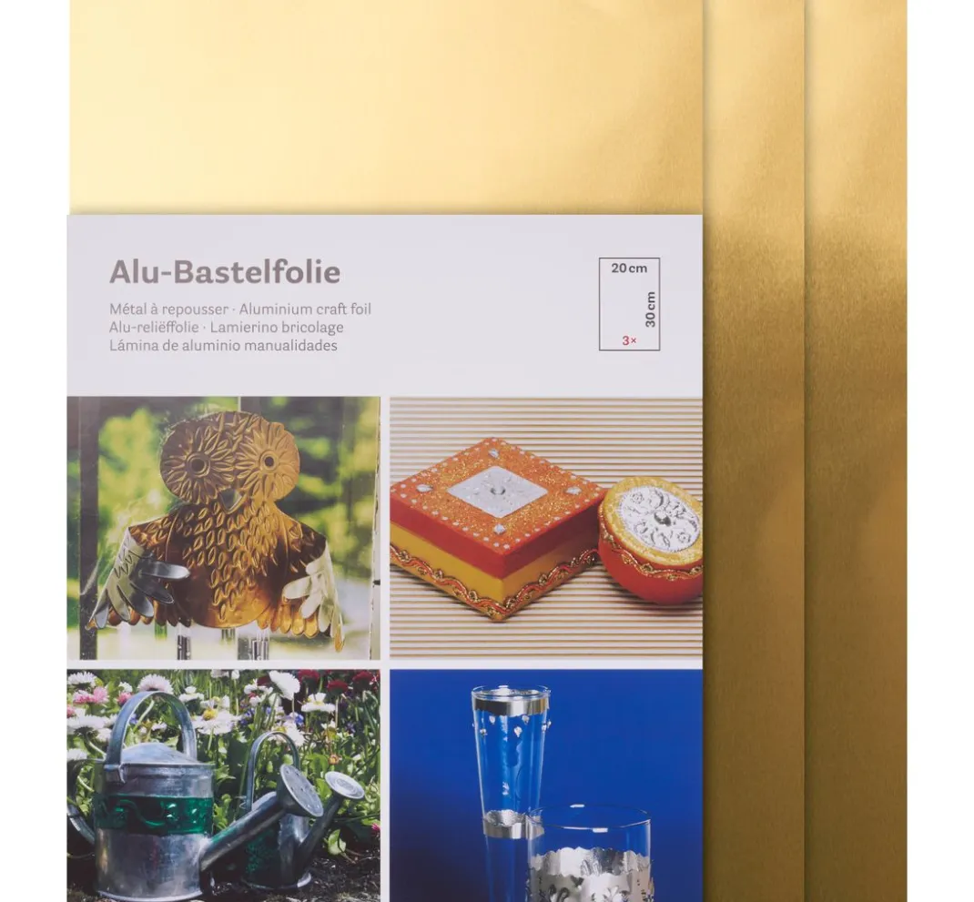 Rayher Metallfolie|Serviettentechnik>Aluminium-Bastelfolie