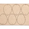 Pronty Crafts Holz, Mdf & Pappmaché|Serviettentechnik>Anhänger "Eier", 6 Stück