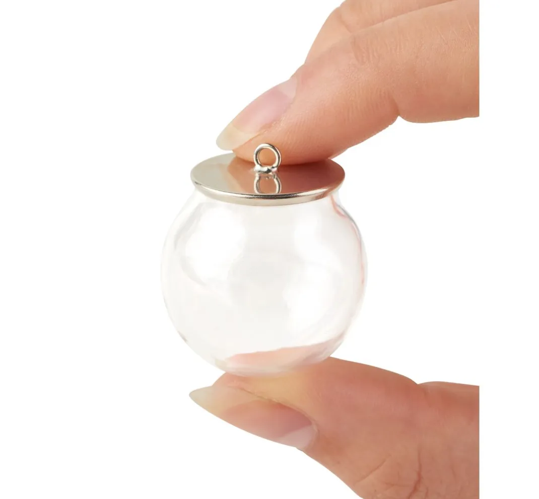 UIT Anhänger & Charms|Glas & Porzellan>Anhänger "Glaskugel", 2-teilig