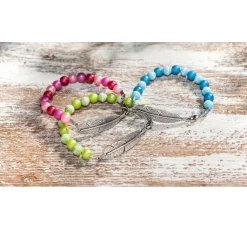 UIT Anhänger & Charms>Anhänger mit Doppelöse "Federn", 3 Stück