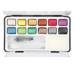 creativ company Aquarell|Künstlerfarbe>Aquarellfarbkasten Metallic