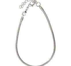 UIT Armbänder>Armband mit Regulierungskettchen "Platin"