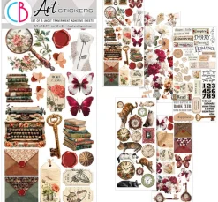 Ciao Bella Scrapbooking|Kartengestaltung>Art Stickers "Book Lovers"