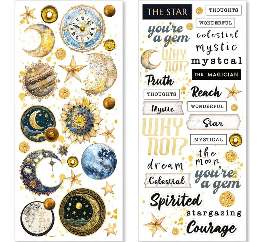 Ciao Bella Scrapbooking|Kartengestaltung>Art Stickers "Celestial"