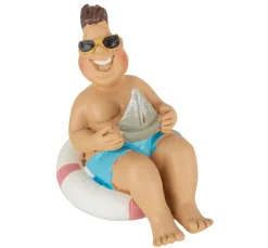 HobbyFun Dekofiguren & -Objekte>Bade-Urlauber im Schwimmreif