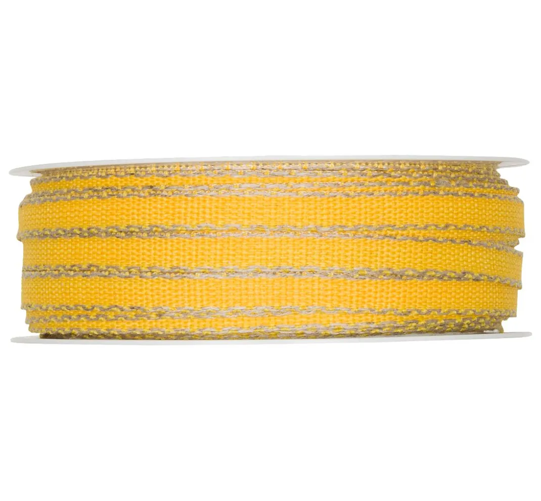 HALBACH Uniband|Geschenk- & Ringelband>Band mit Leinenkante