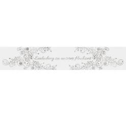 URSUS Transparentpapier>Banderole "Einladung zur Hochzeit"