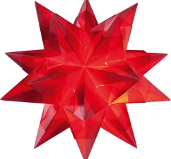 folia Papier-Bastelsets|Falt- & Origamipapier>Bascetta-Stern Set "Transparentpapier", Rot