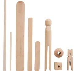 Kinder Rayher Deko-Bastelsets|Bastelzubehör>Basic-Bastelbox Holz
