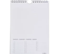 folia Kalender & Bullet Journal|Kalender>Bastel Dauerkalender, 17 x 24 cm