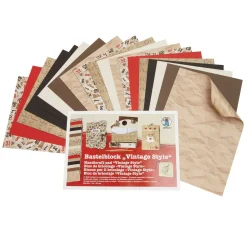 Kinder URSUS Papier|Farb- & Motivblöcke>Bastelblock "Vintage Style"