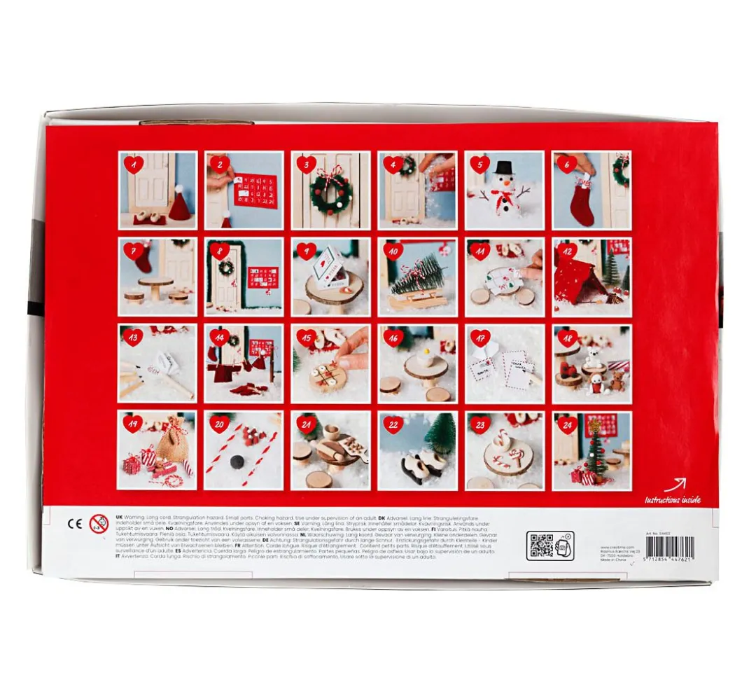 Kinder creativ company Deko-Bastelsets|Weitere Geschenkideen Für Kinder>Bastelbox Wichteltür "Weihnachtsszenen"