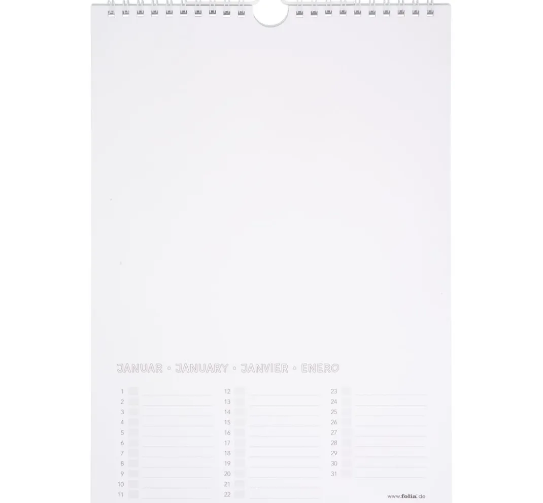 folia Kalender & Bullet Journal|Kalender>Bastel-Dauerkalender, DIN A4