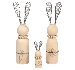 Kinder Rayher Deko-Bastelsets|Bastelsets>Bastelpackung "Hasenfamilie"