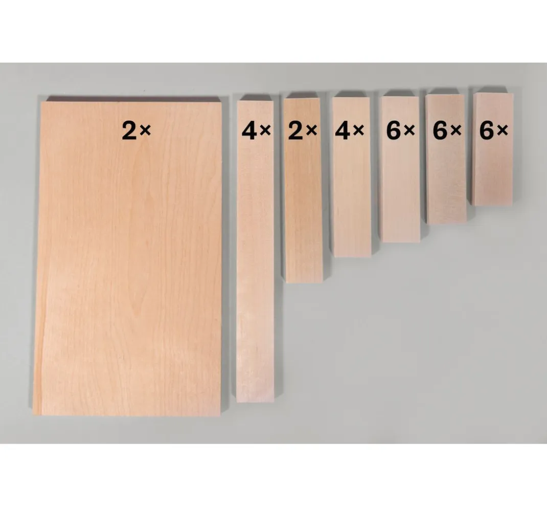 Kinder Rayher Deko-Bastelsets|Holz>Bastelpackung Holz "Klötzchen & Platten"