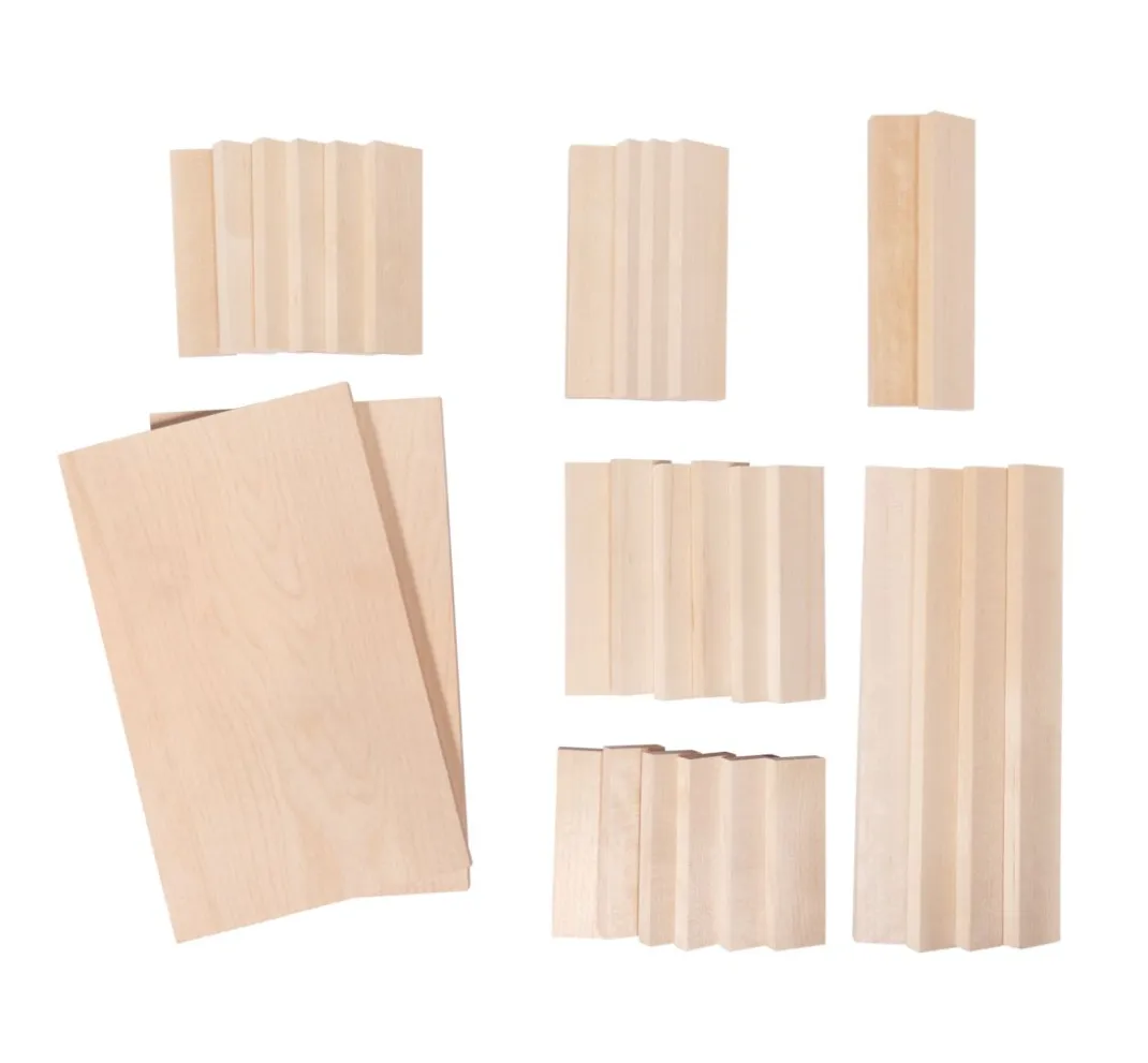 Kinder Rayher Deko-Bastelsets|Holz>Bastelpackung Holz "Klötzchen & Platten"