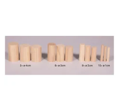 Kinder Rayher Deko-Bastelsets|Holz>Bastelpackung Holz "Rundstäbe"