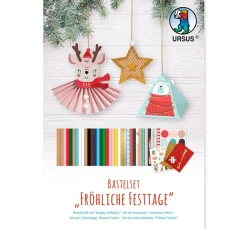 Kinder URSUS Papier|Papier-Bastelsets>Bastelset "Fröhliche Festtage"