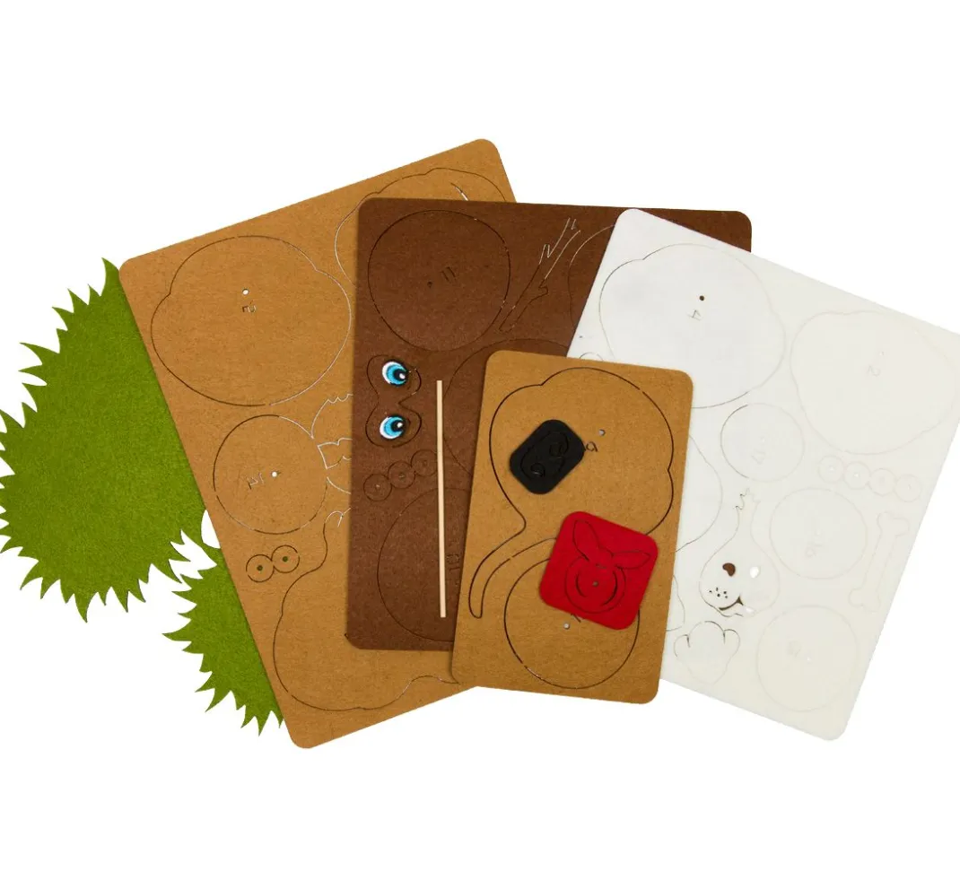 Kinder HALBACH Deko-Bastelsets|Bastelsets>Bastel-Set "Hund"