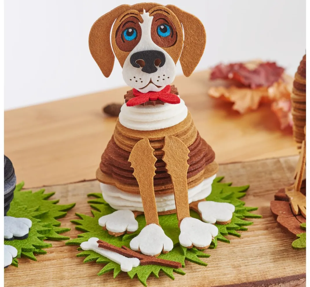 Kinder HALBACH Deko-Bastelsets|Bastelsets>Bastel-Set "Hund"
