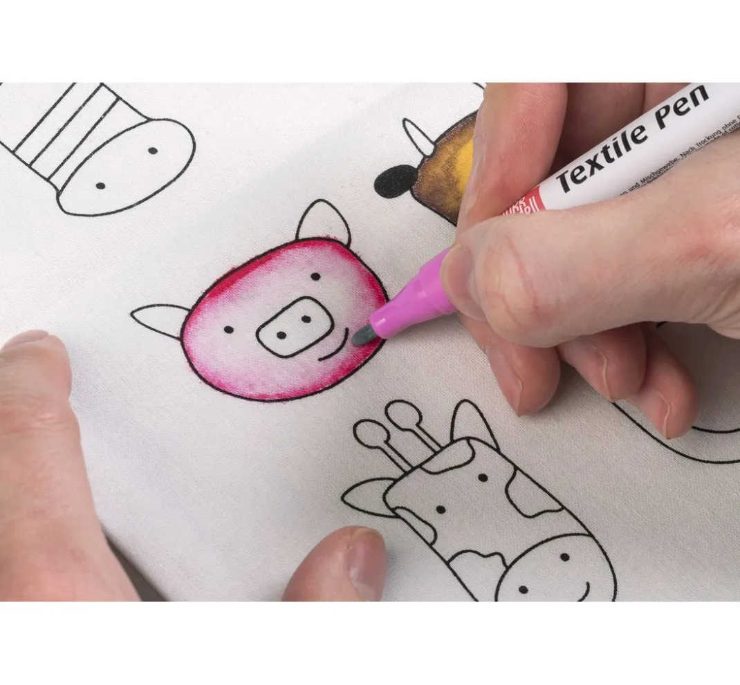 Kinder KNORR prandell Malsets|Textil-Design>Bastelset Kindertaschen "Animals & Zoo"