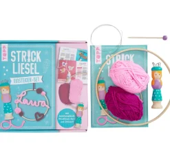 Kinder Topp Handarbeit-Sets|Strickset>Bastelset "Meine erste Strickliesel"